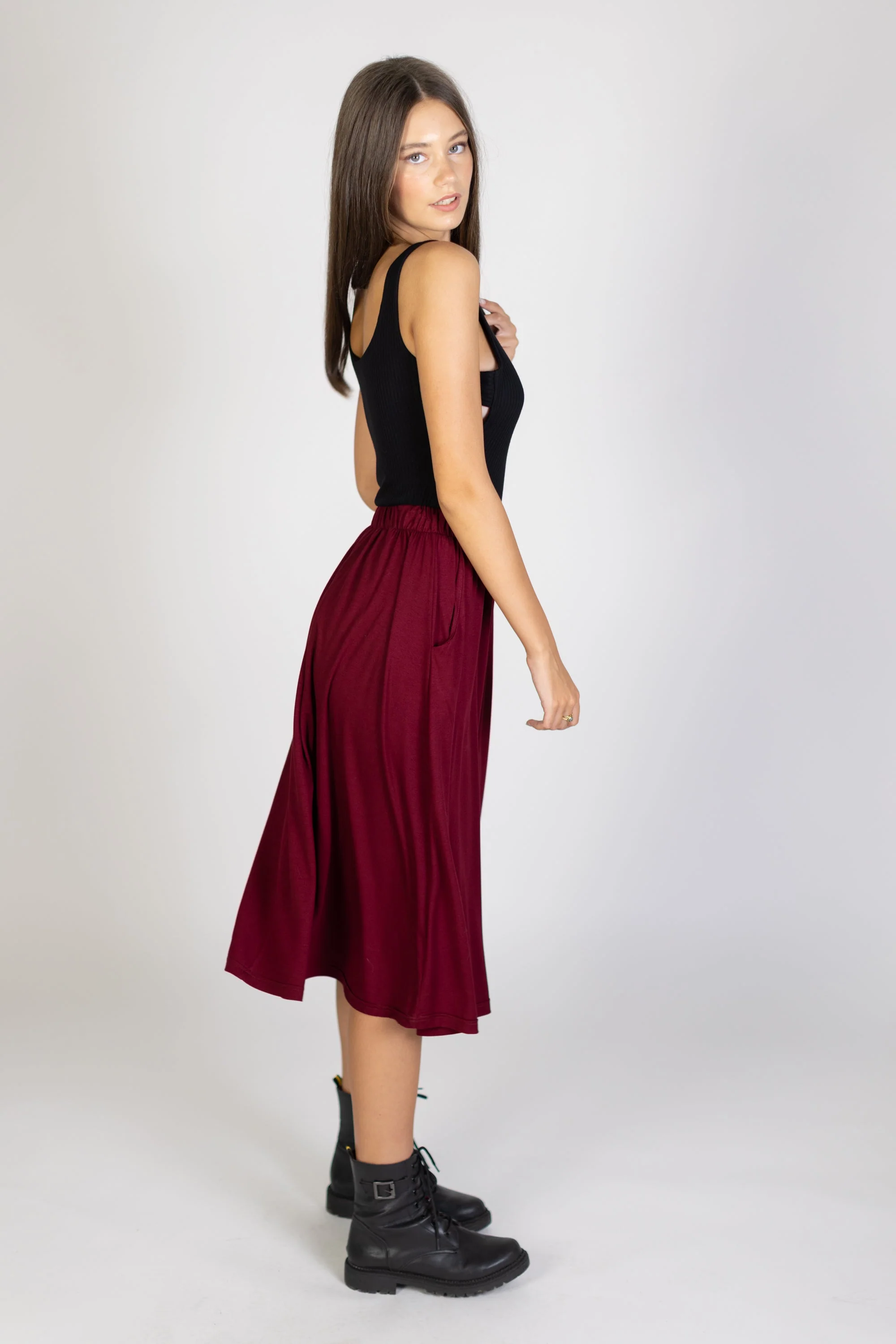Skirt Serena Wine Red - Image 5