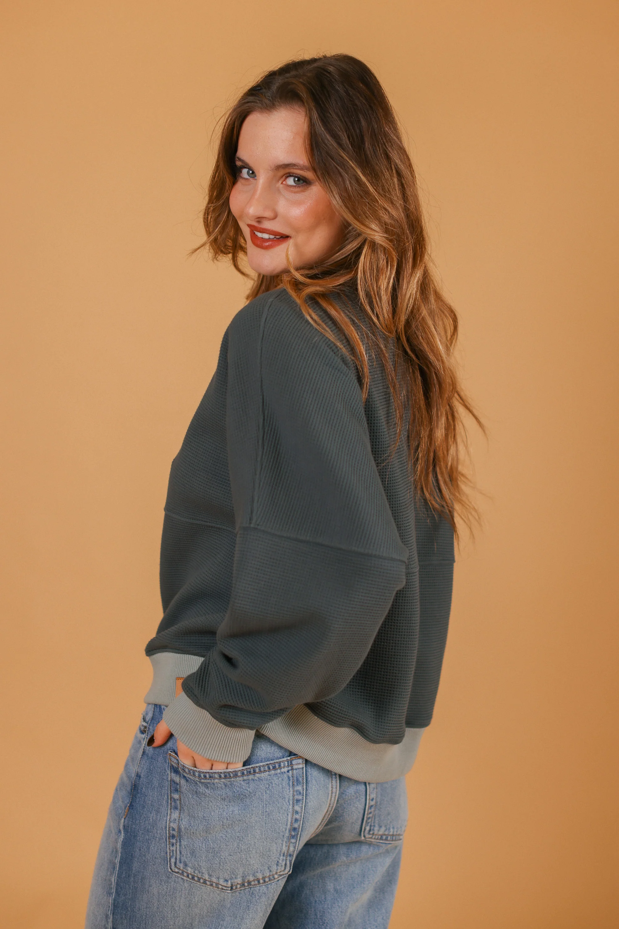 Sweater Aldina Dusky Teal - Image 6