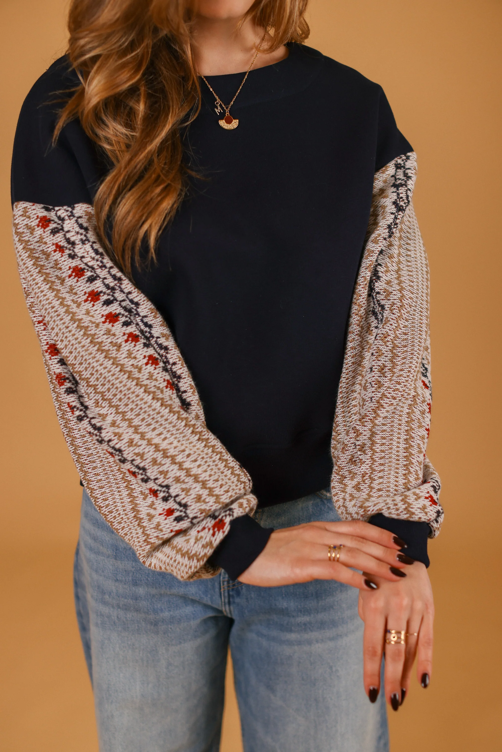 Sweater Caelia blue folk - Image 6