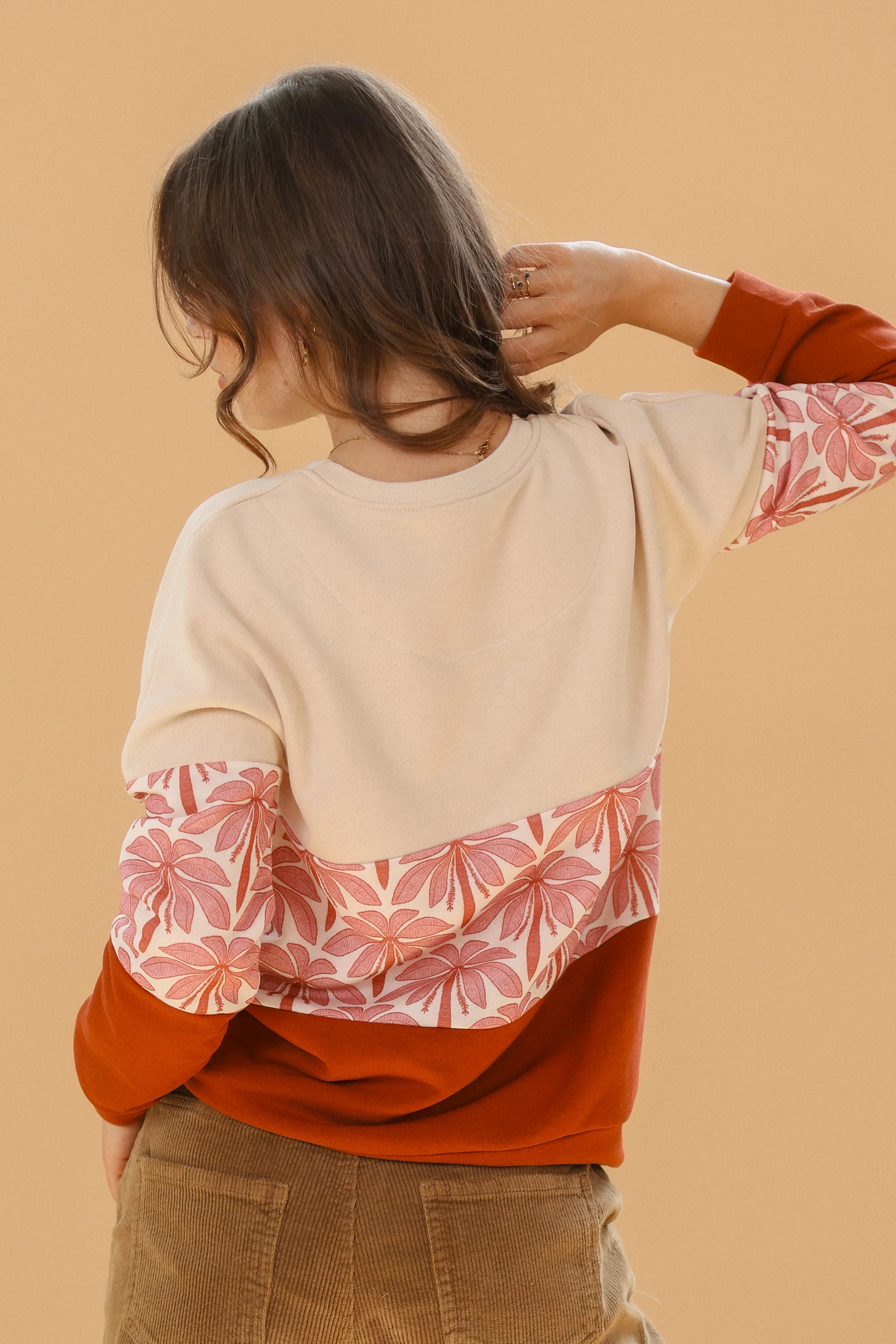 Sweater Mia Cream Rose Palms - Image 10