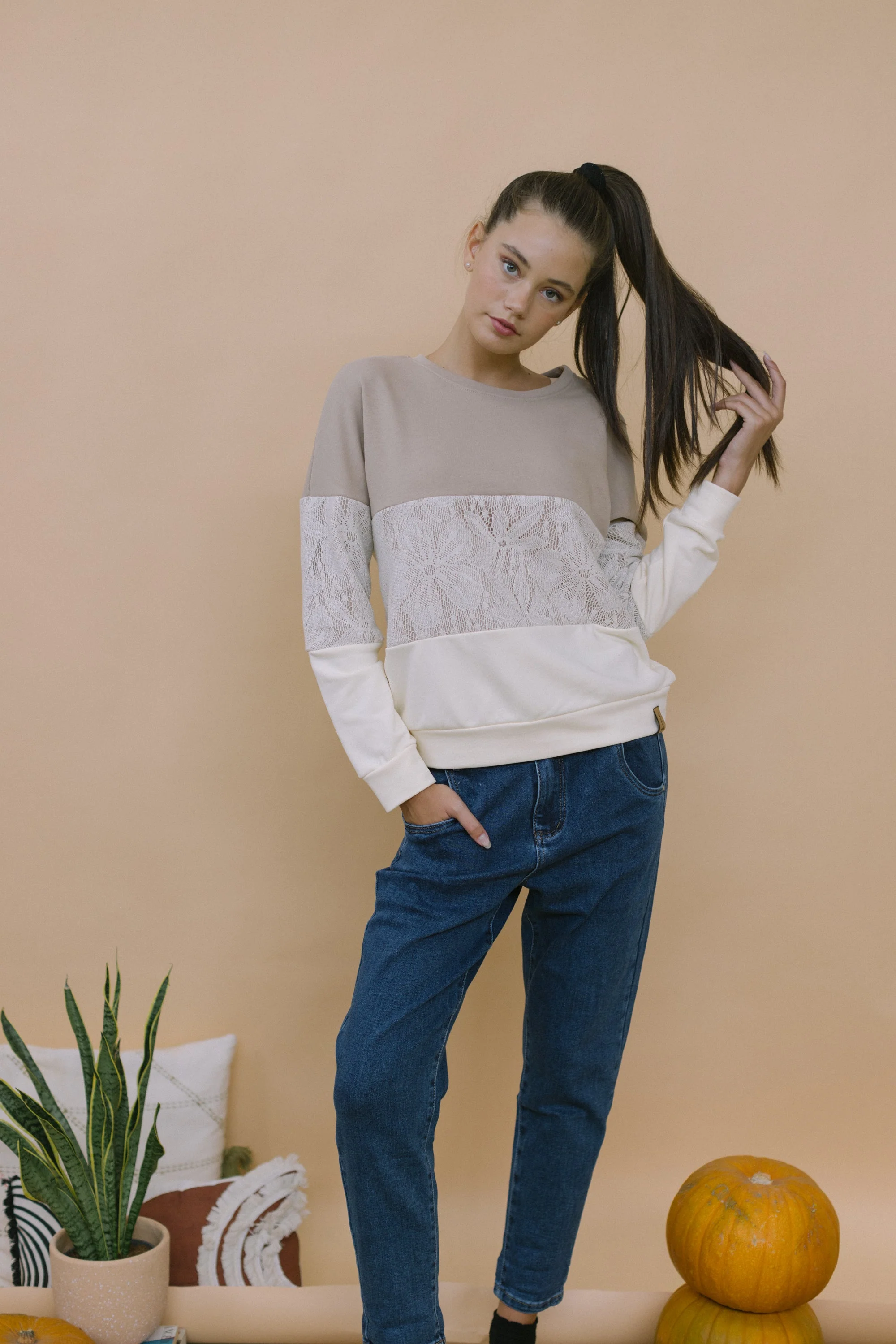 Sweater Mia Mocha Lace - Image 9