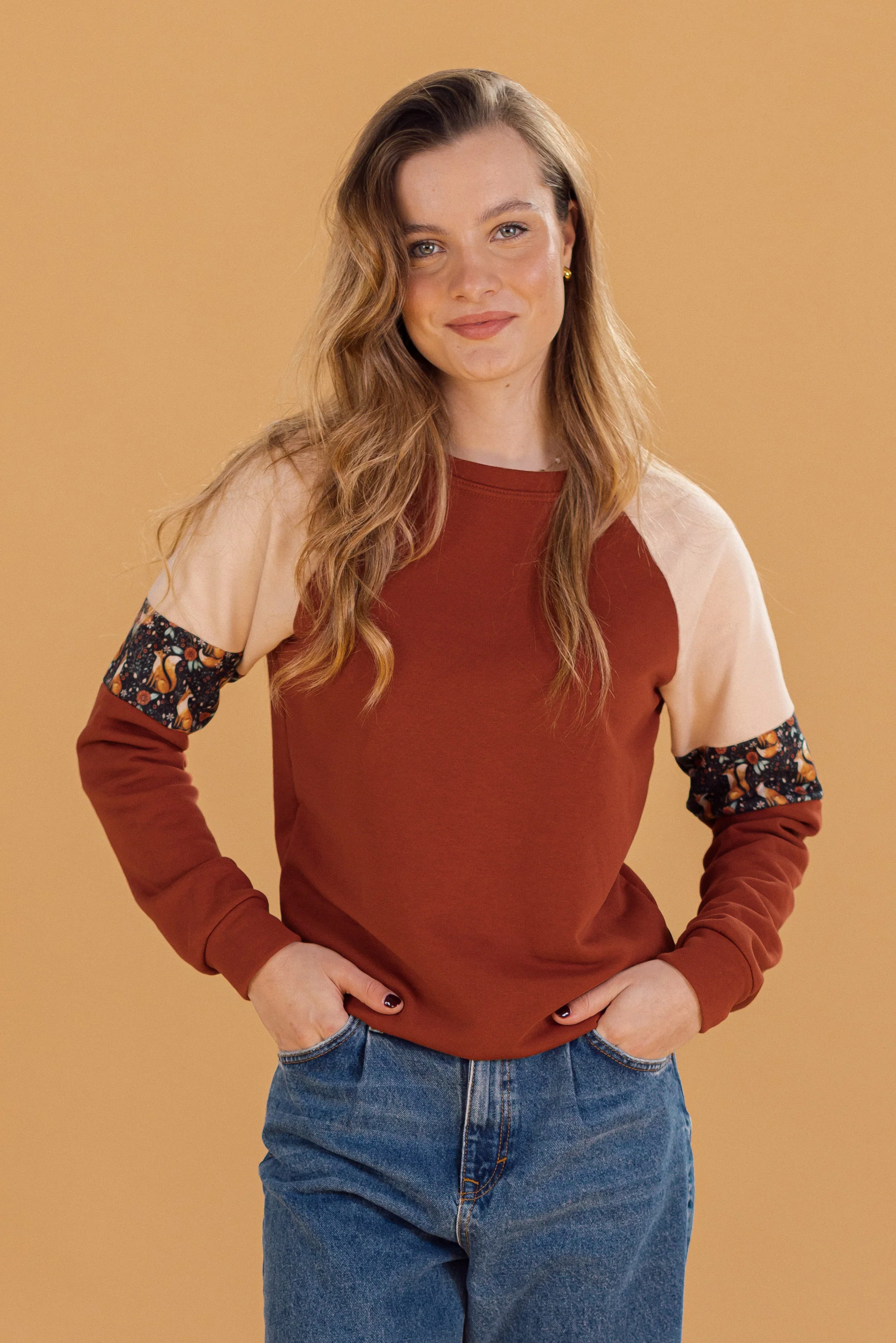 Sweater Sharon Terracotta Fox Ecru - Image 6