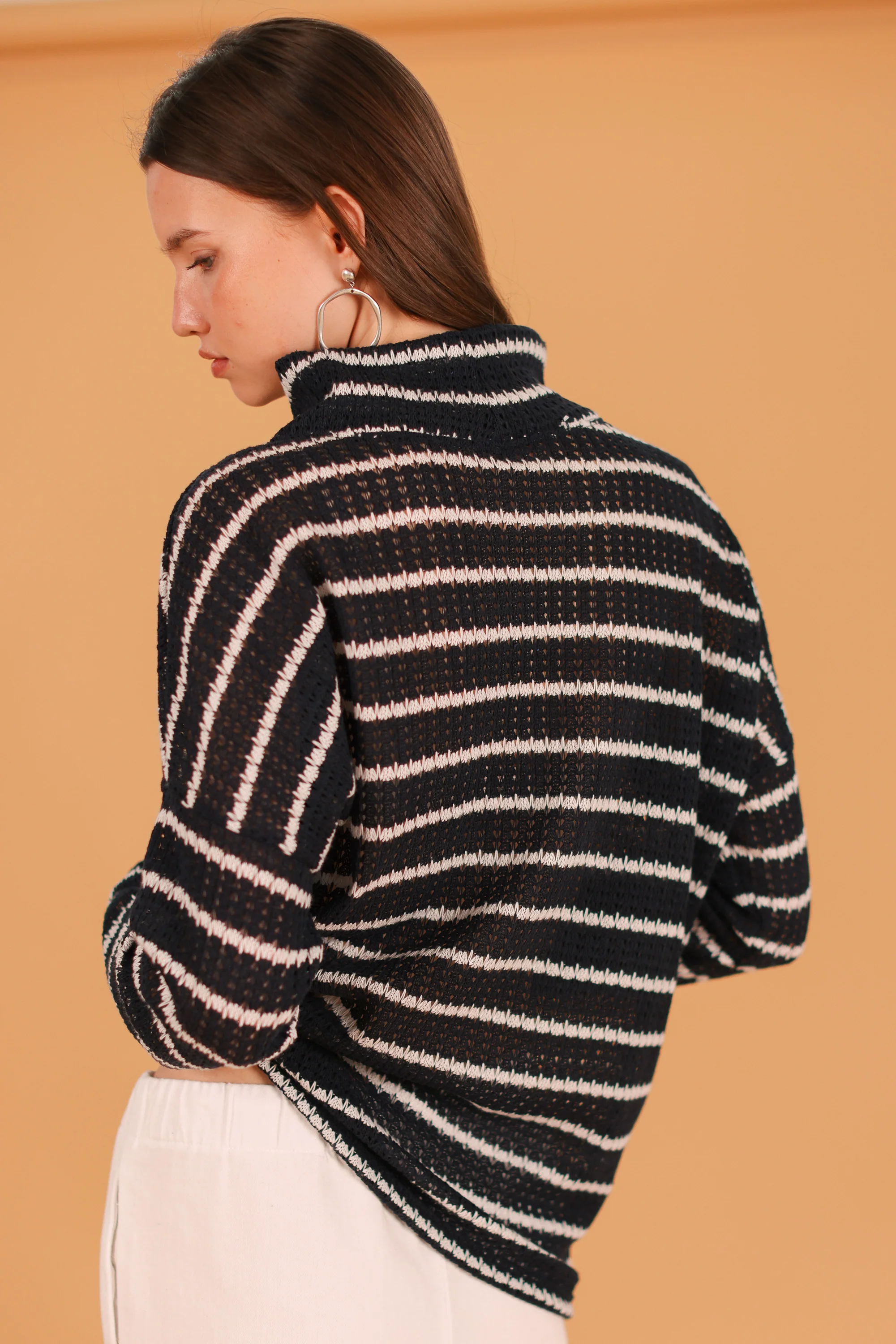 Sweater Zoey Navy Stripes - Image 2