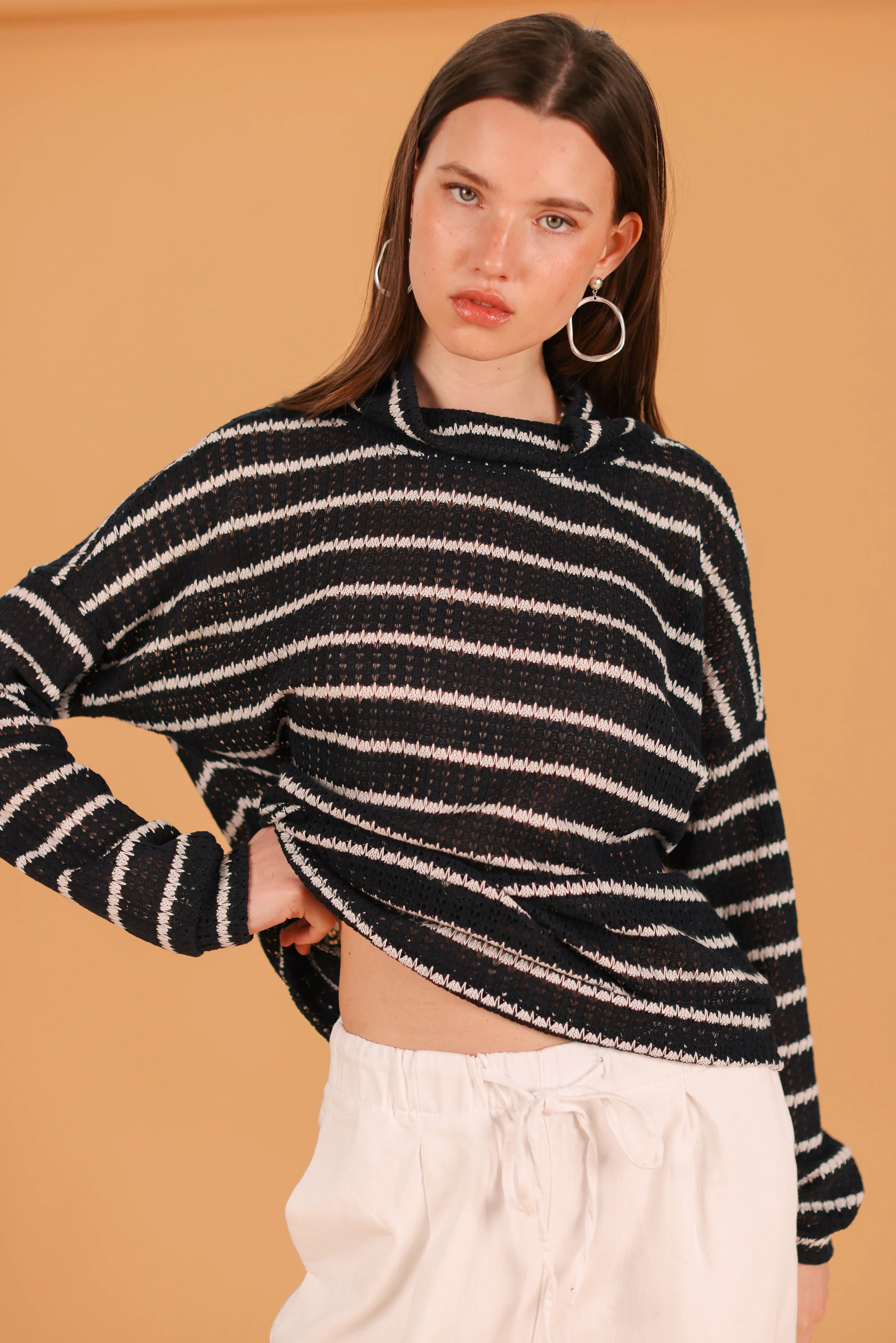 Sweater Zoey Navy Stripes - Image 3