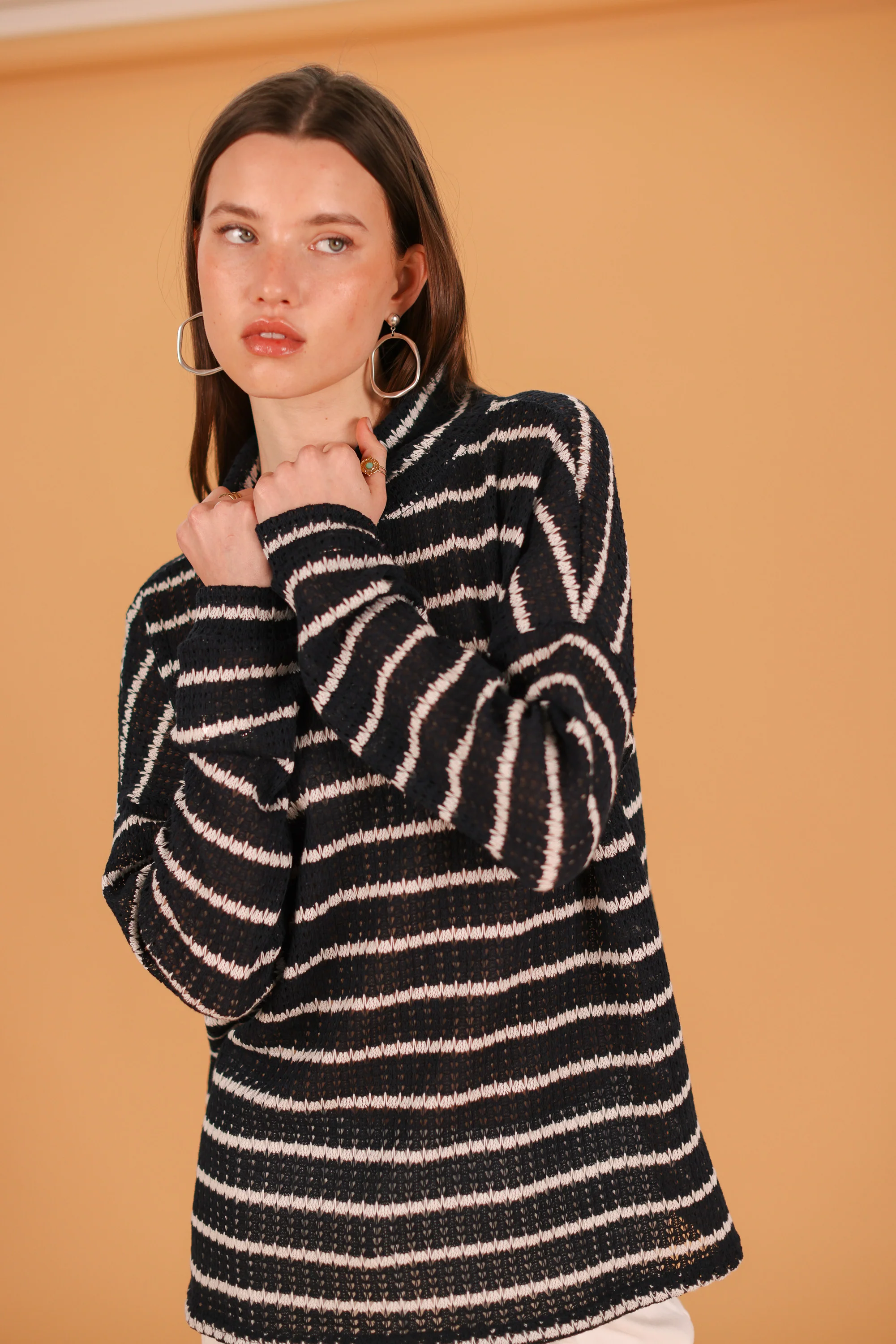 Sweater Zoey Navy Stripes - Image 5