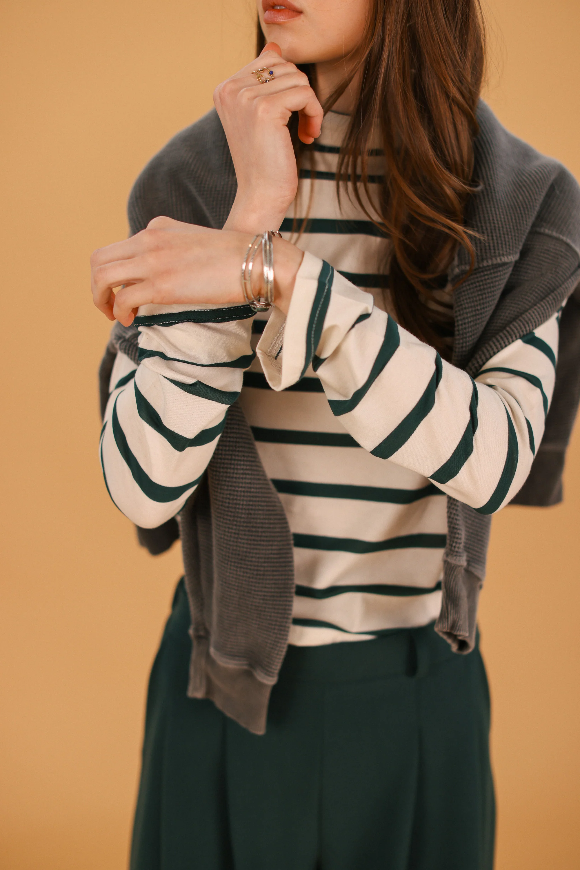 Top Billie Green Stripes - Image 9