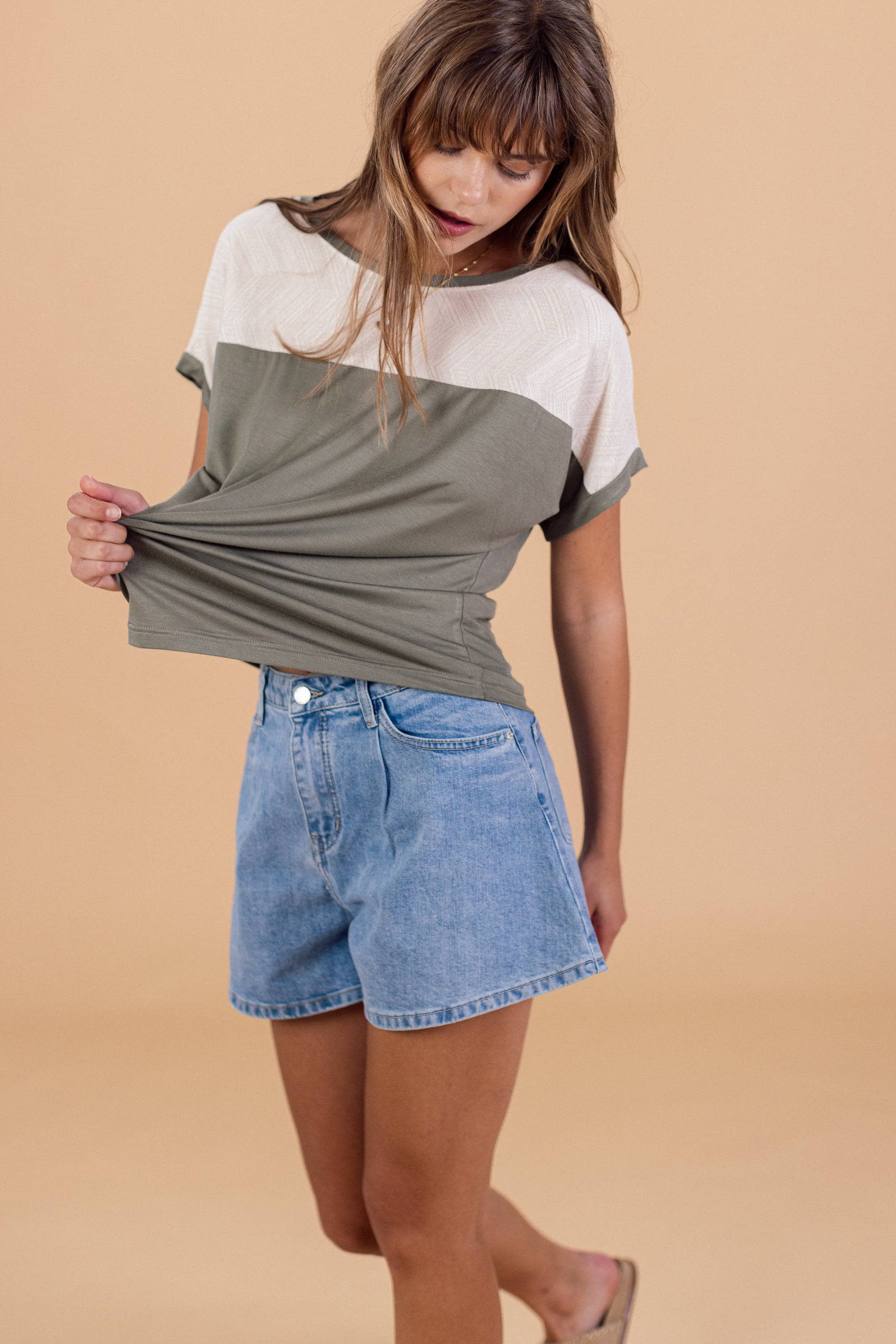 Top Cutiepie Khaki - Image 3