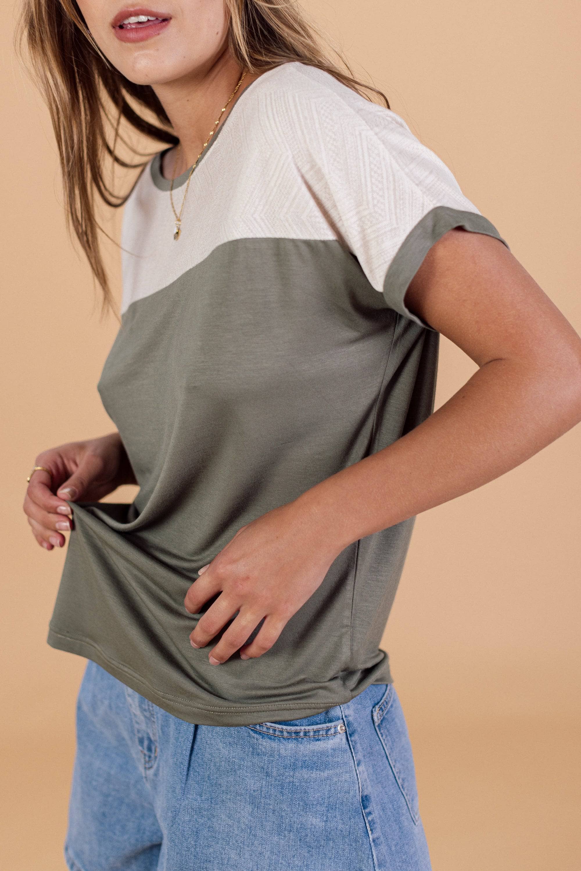 Top Cutiepie Khaki - Image 4