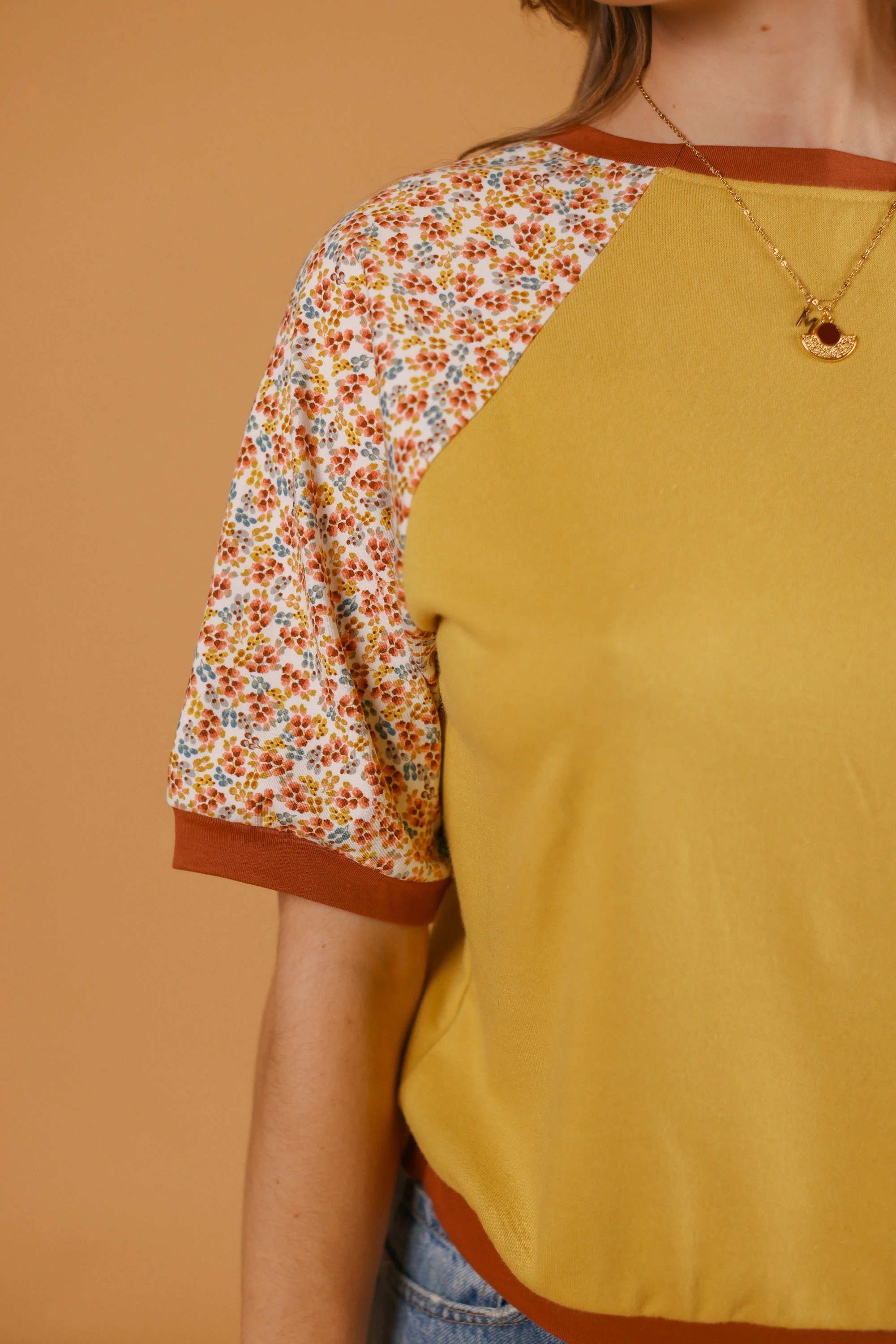 Top Emory Mustard Floral - Image 8