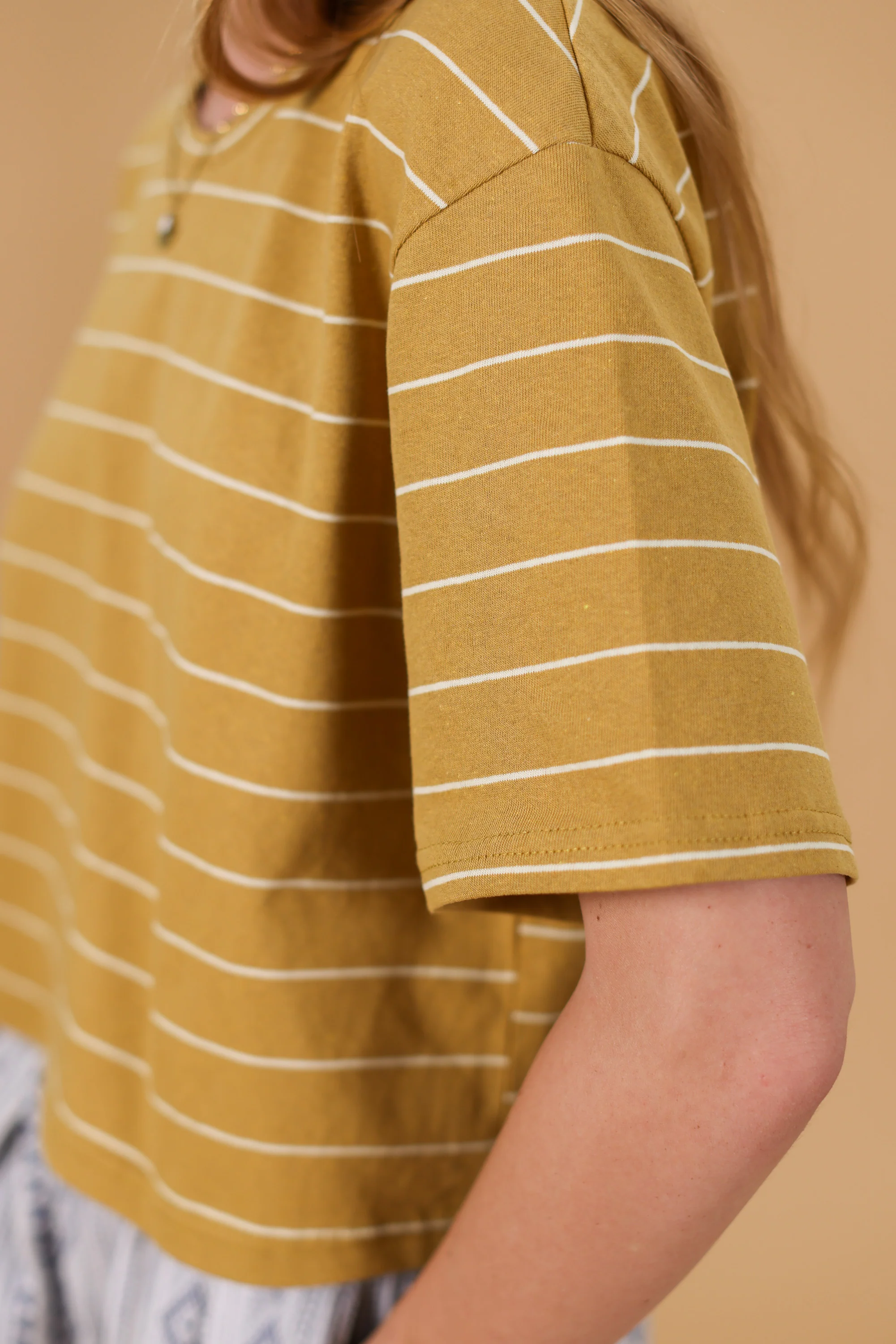 Top Kyra Mustard Stripes