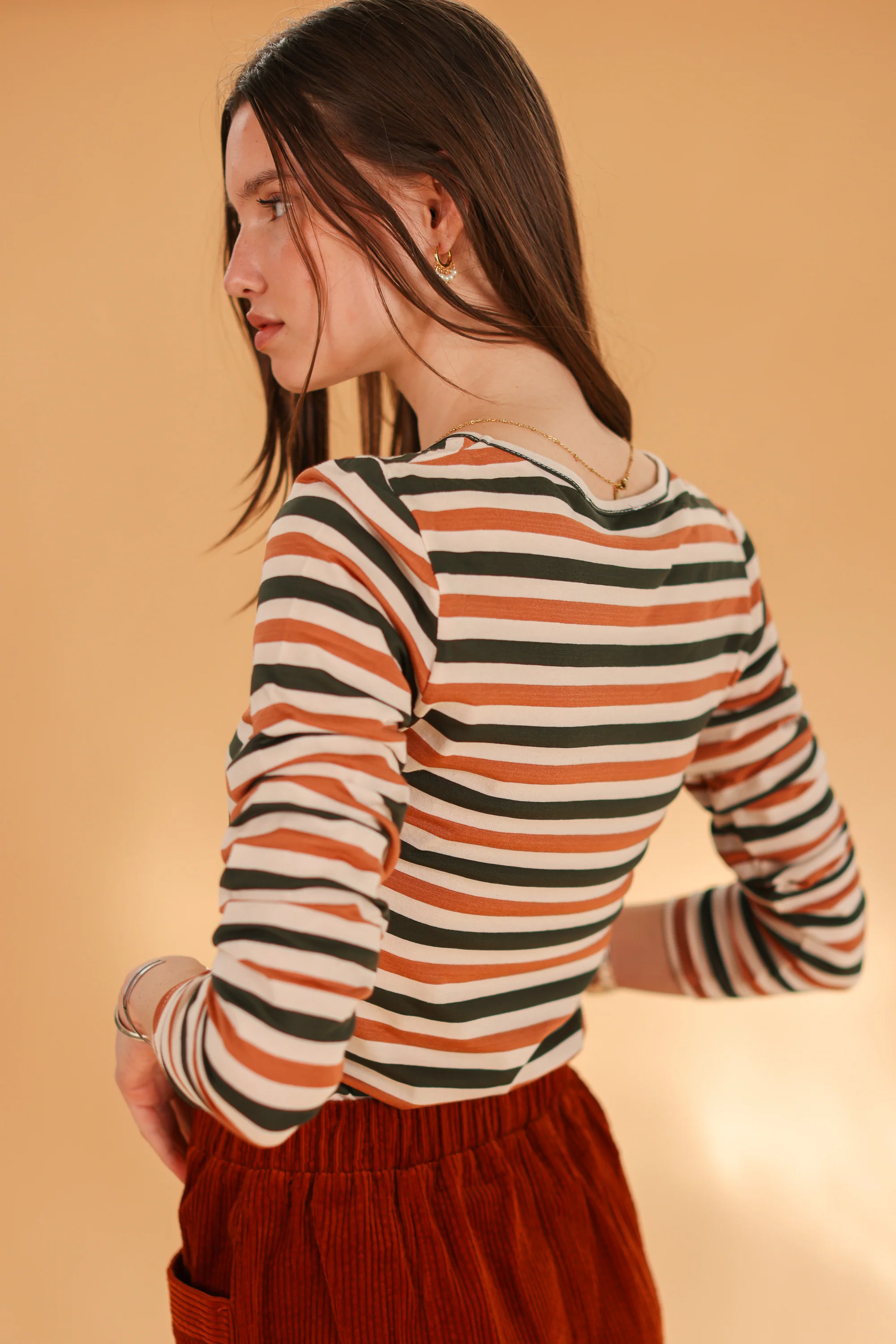 Top Marlena Rustic Stripes - Image 3