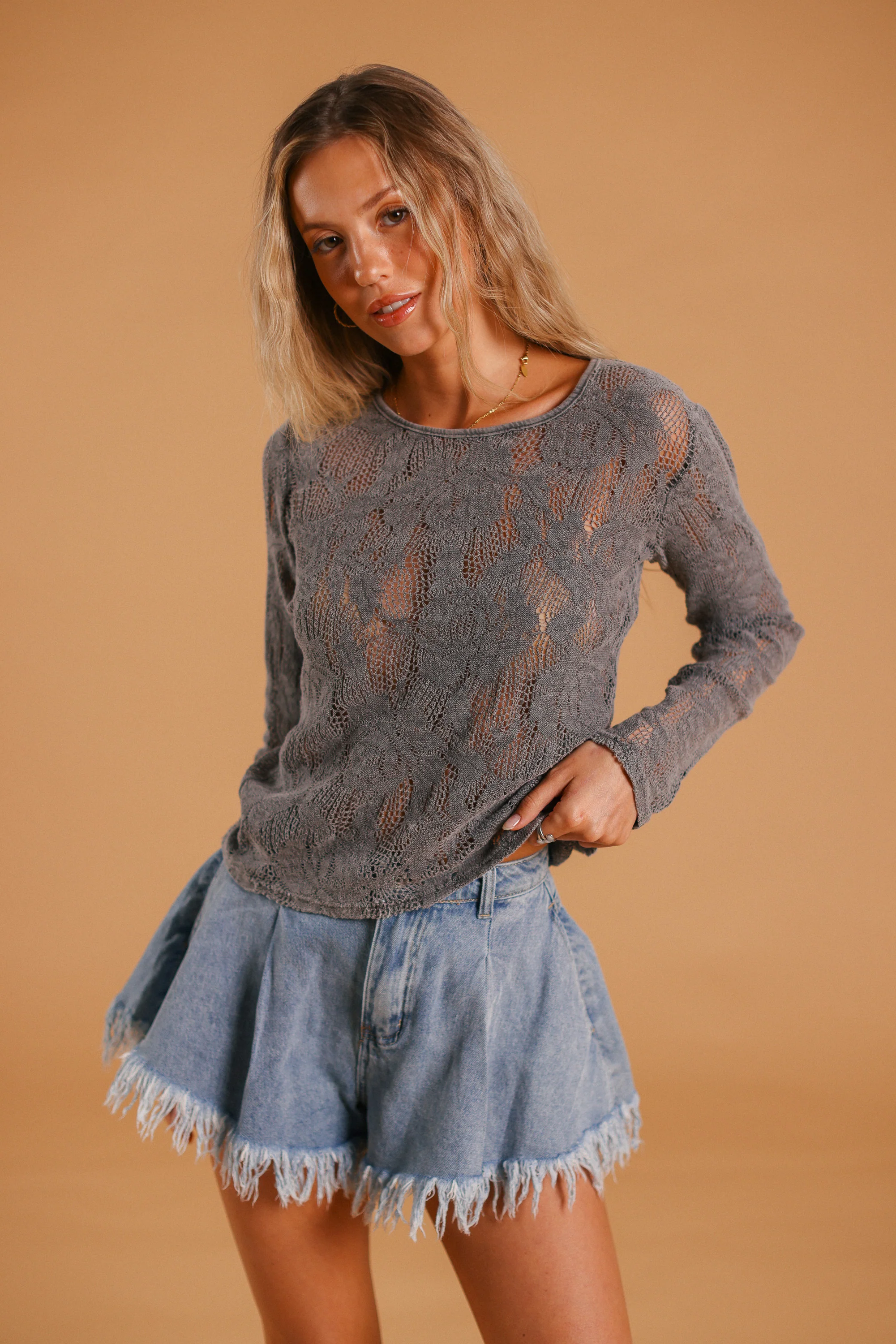 Top Marlena Stonewashed Grey - Image 6