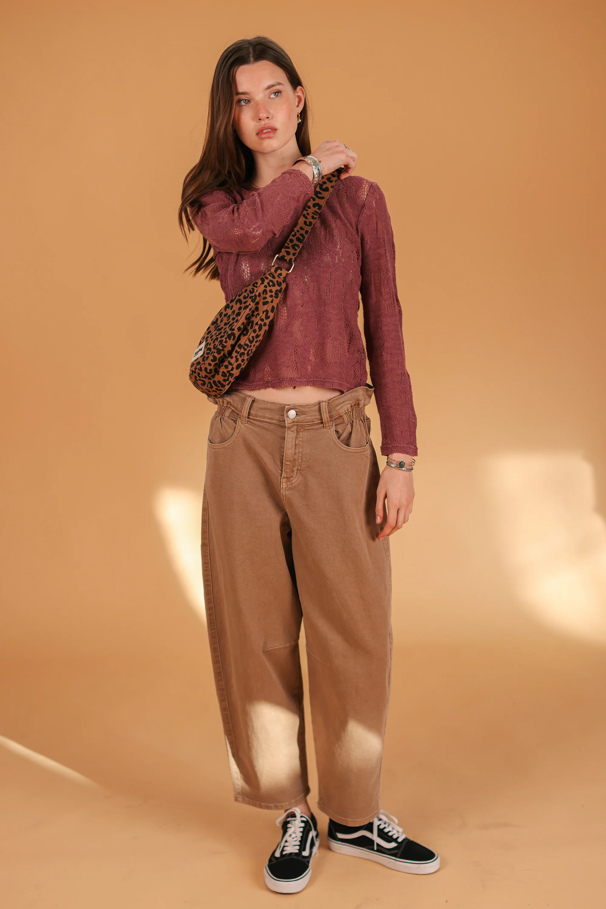 Top Marlena Stonewashed Plum Lace - Image 5