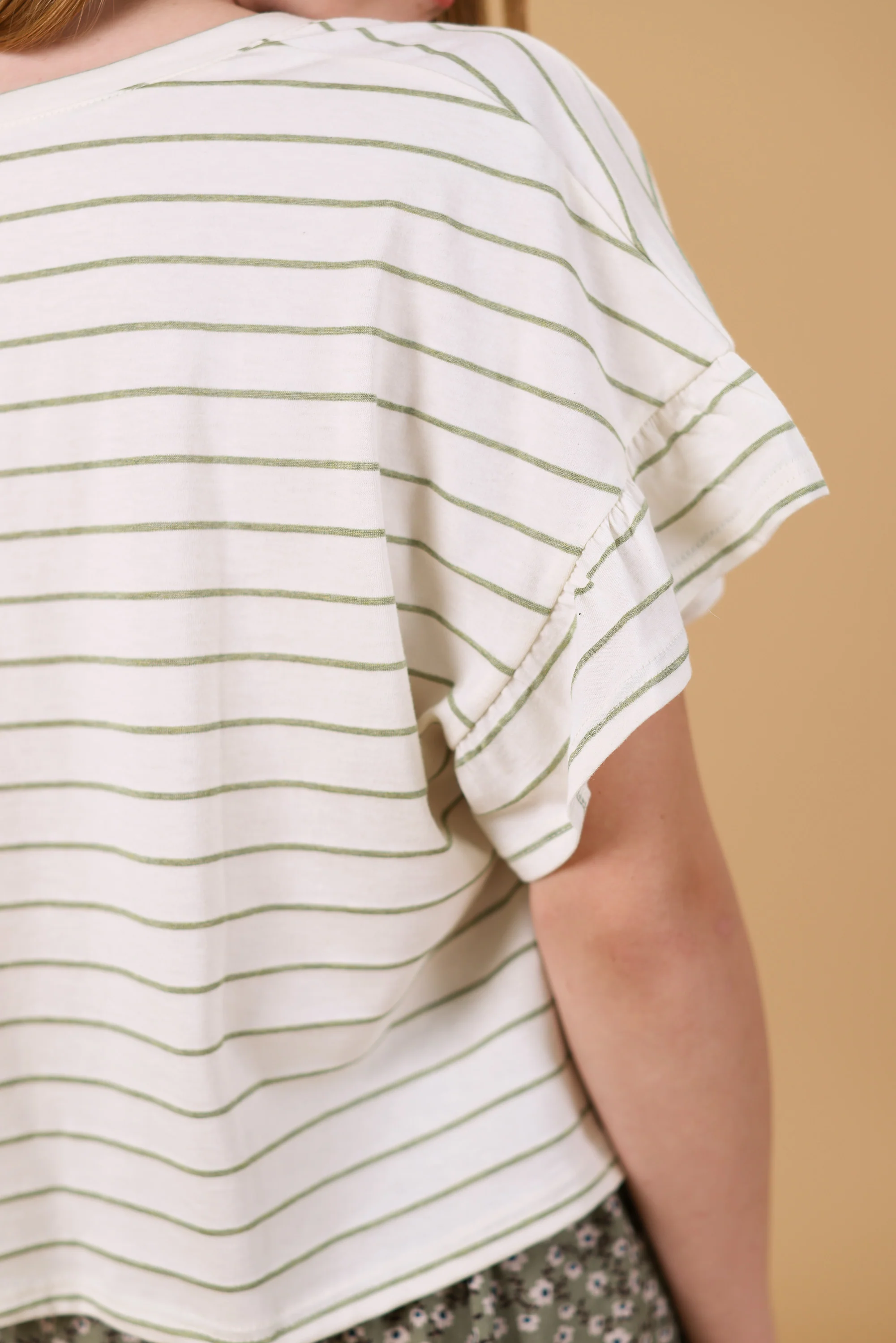 Top Rosienne Olive Stripes - Image 6